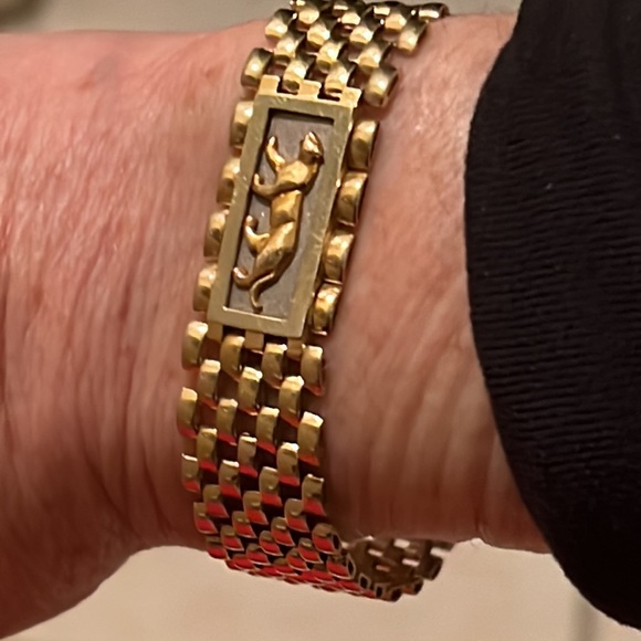 14 karat gold panther bracelet - Picture 8 of 8